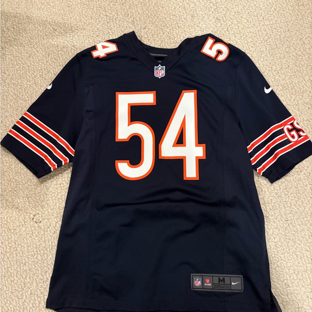 Brian Urlacher Nike Navy Blue Football Jersey size M